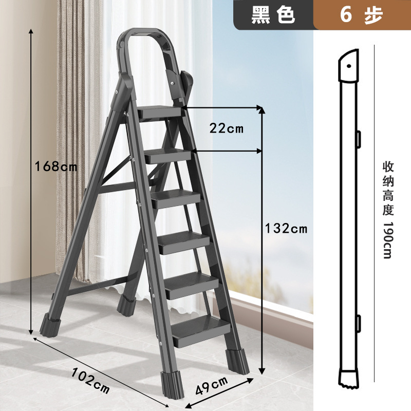 escalera doméstica plegable telescópico multifuncional escalera en zigzag interior escalera plegable escalera escalera de ático escalera gruesa portátil