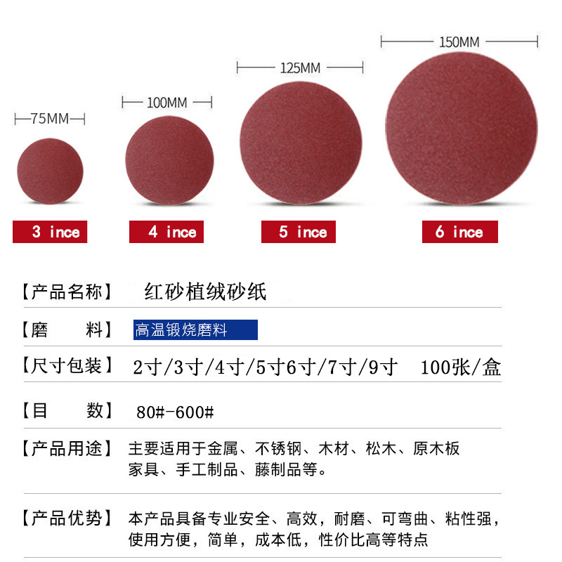 �ֻ�4��7��ֲ��Բ��ɰ�������޴�ĥƬ40-800Ŀ�׹ⱳ��Բ�κ�ɰֽ