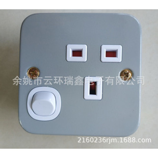 British ground floor socket cassette thickened, high anti-corrosion metal iron box with British switch socket box