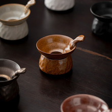 窑变茶漏泡茶滤茶器茶叶过滤影青千孔高端陶瓷茶隔离茶滤茶具配件