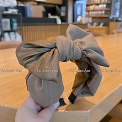 Korean accessory Dongdaemun exaggerated large-scale dense pattern grid color bow new style fashion hair tie for women Korean version