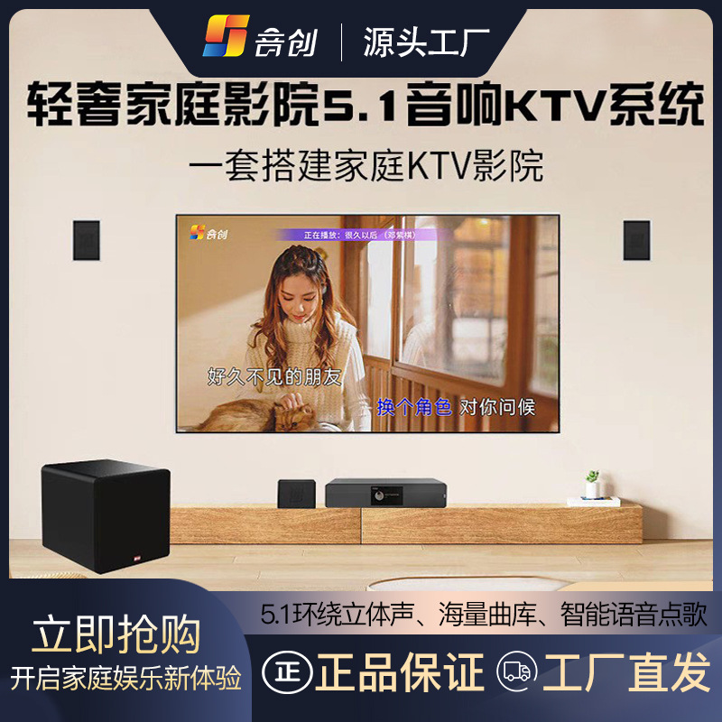 Yinchuang M511 Ktv Audio Set for Home Karaoke 5.1 Theater Karaoke Speaker Equipment Complete Set with Song Selection Machine
