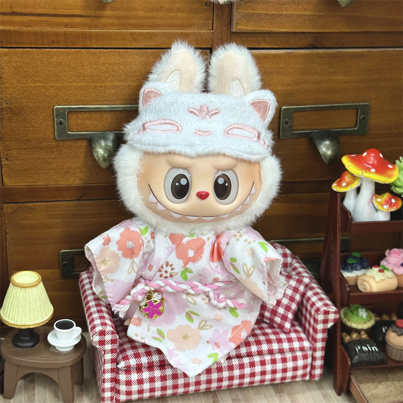 仅衣服适用labubu坐坐派对娃衣一二三代拉布布衣服套装配件饰周边|undefined