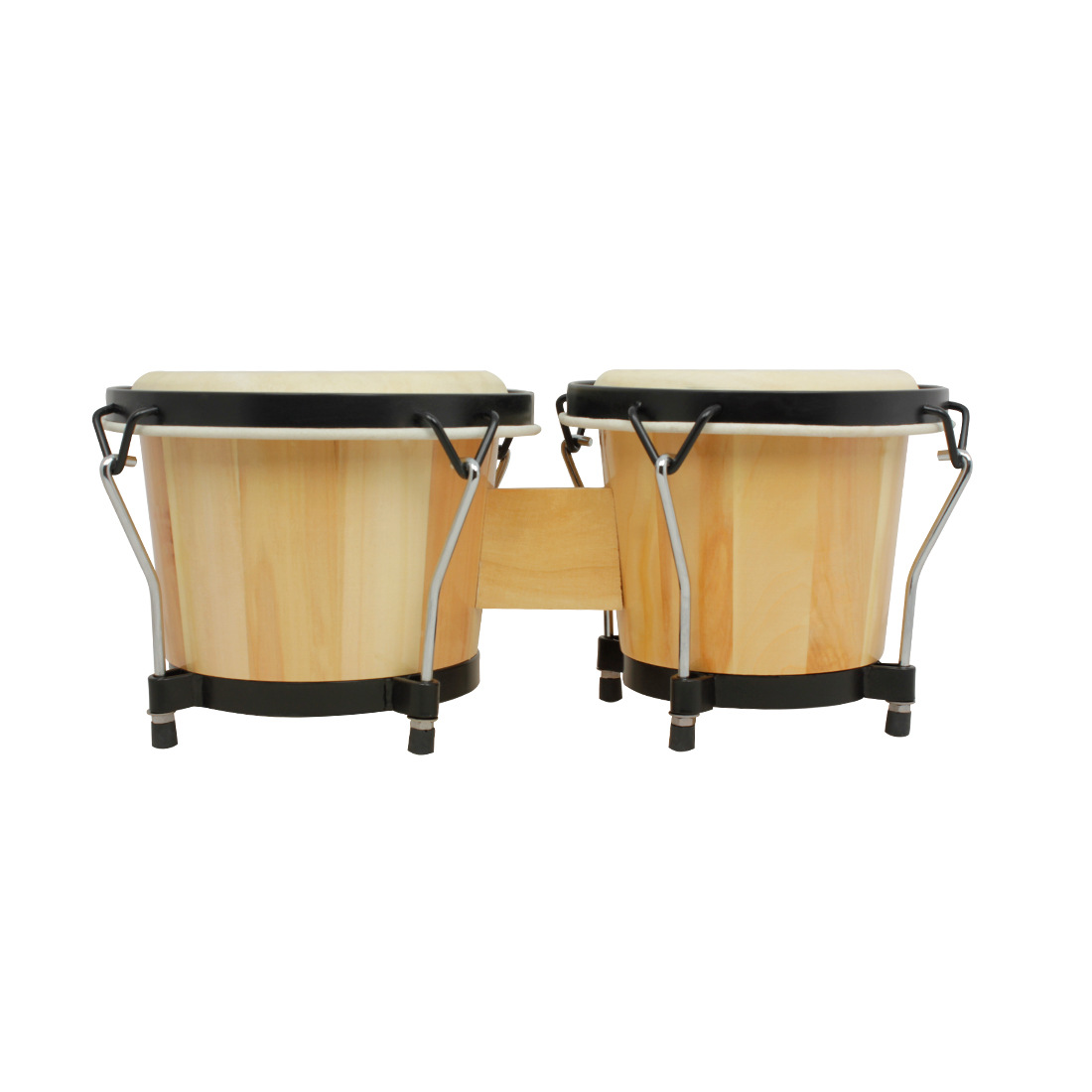 Nuevo tambor de madera de color de 5,5 pulgadas + 6 pulgadas tambor de una pieza tambor grande tambor pequeño instrumento de percusión infantil tambor de piel de oveja tambor de mano