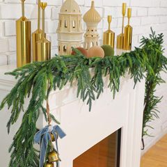 ウォルマートアマゾン国境を越えた人気のクリスマス高級ソフトラバー感触PE素材松葉ノフォクソン籐