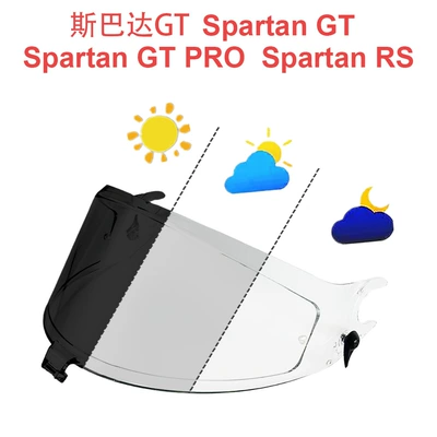 Dəbilqə (Kaska) aksesuarları | Spartan RS HD Helmet - spartan-gt-transparent-turns-dark-black
