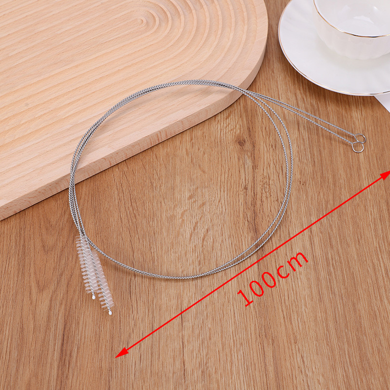 Hose Cleaning Brush Stainless Steel Glass Straw Brush Bottle Brush Refrigerator Drain Pipe Brush Cleaning Supplies Tools