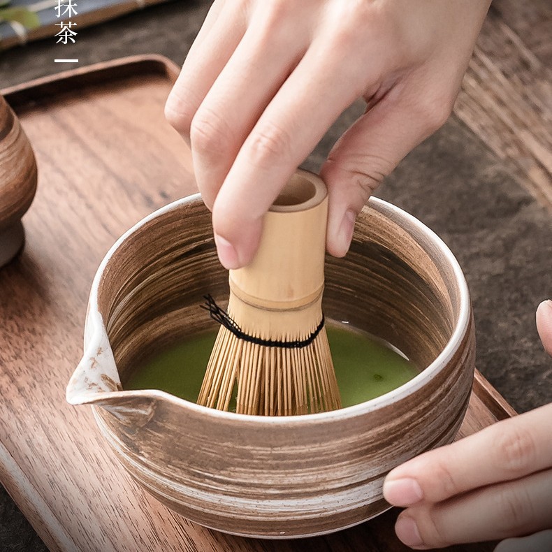 100 pinceles de matcha japoneses de la dinastía Song, ceremonia de té, tazón de matcha Zen, set de té con matcha, bambú, balsa de té