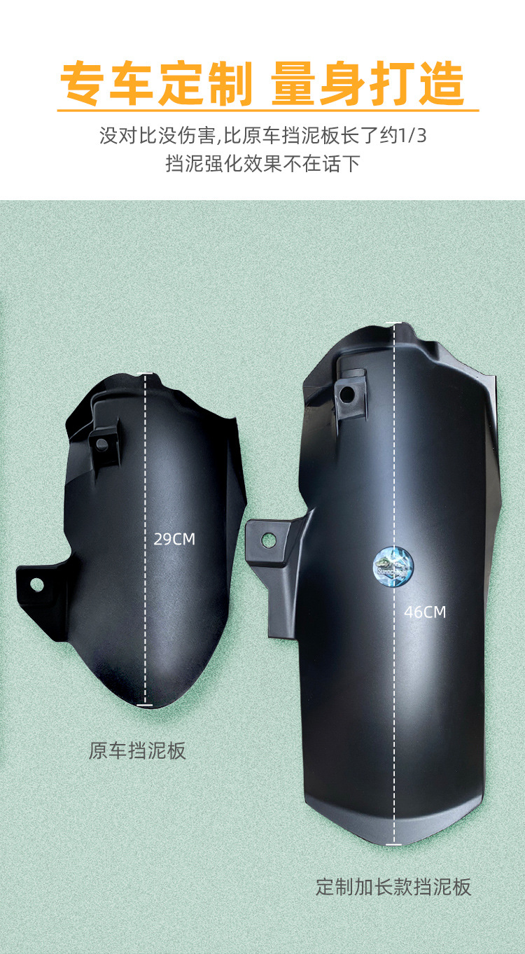 Motorcycle Modified Extended Rear Fender Suitable for Honda Pcx160 Adv160 Ns150Gx Nwg150