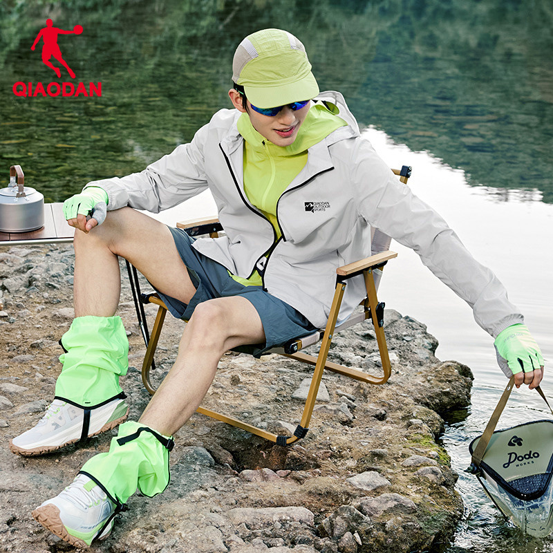 Jordan Ice-Feel Ultra-Thin Upf50+ Woven Sun Protection Clothing with Detachable Hood for Men, 2026 Summer New Model