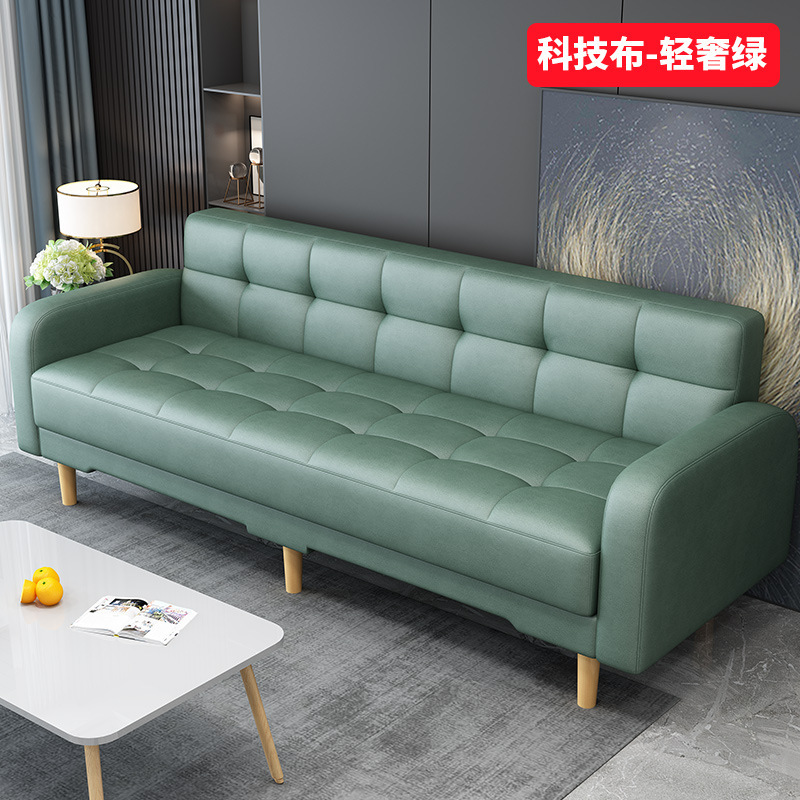 Technical cloth-light luxury green / Single seat sofa chair (without armrests) 0.6m