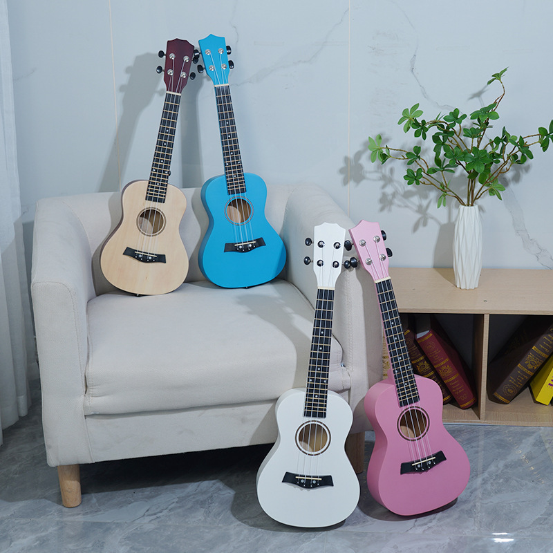 (Cross-border trading), practice for beginners, ukulele with a score, wooden guitar, 23 inch 2