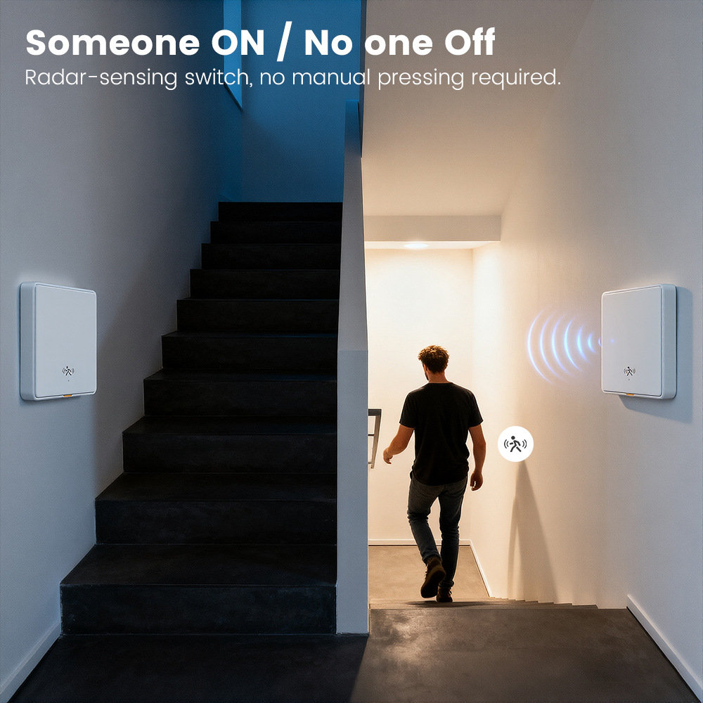 Tuya WiFi Radar Motion Sensor Smart Switch Human Presence MmWave Detection Smart