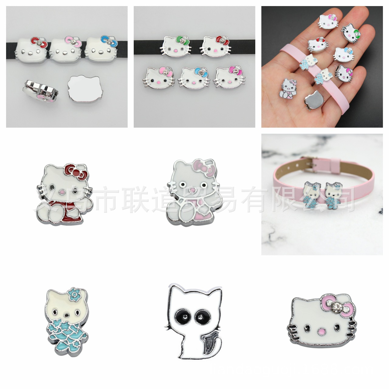8mm 穿戴滴油小猫 配件适合手腕带手镯手环饰品配件现货批发