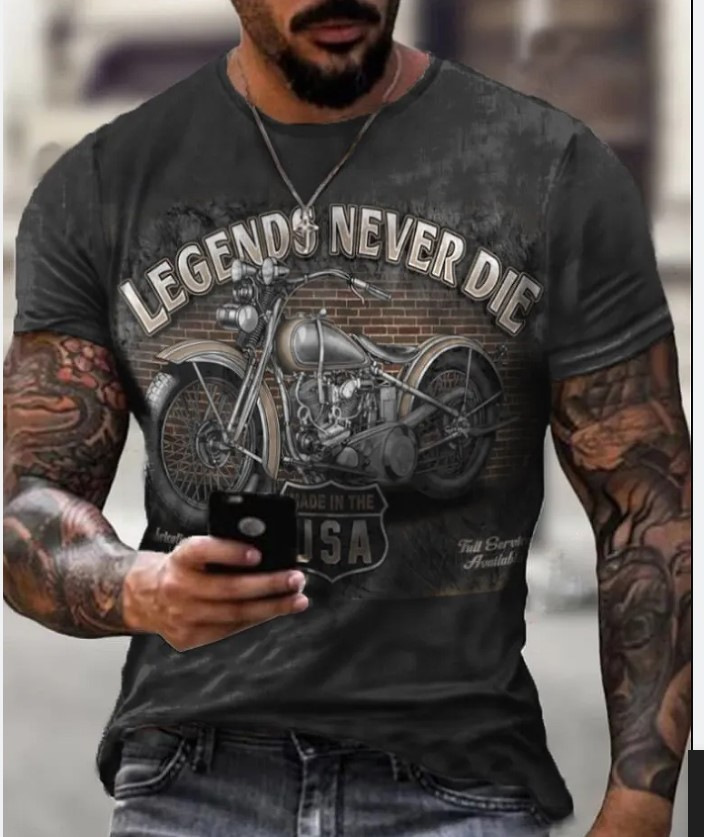 Comercio electrónico transfronterizo Amazon 3D Impresión digital hombres Camiseta cuello redondo manga corta casual Top moda tendencia fabricante