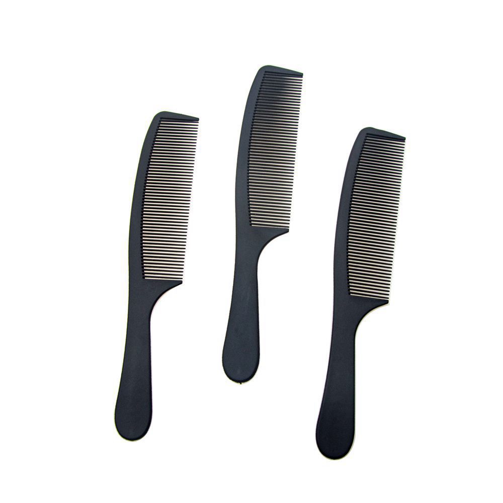 Pein de corte de cabello profesional resistente a altas temperaturas, peine de cabeza plana, peine de manzana universal, peine de cabello ultra delgado para peluquería especial