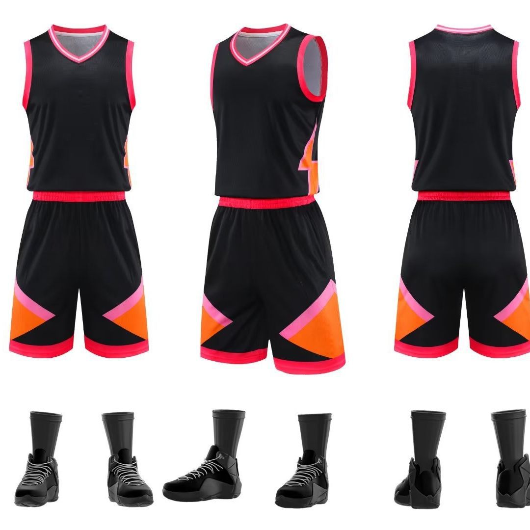 Basketball Suit Men's Printed Basketball Jersey Men's New Game Team Suit Men's Sports Training Suit Summer