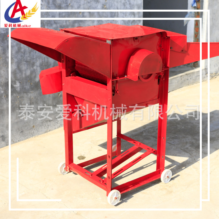 40型平顶稻麦脱粒机小麦大豆稻子等打粒机家用外贸都可用电机带动