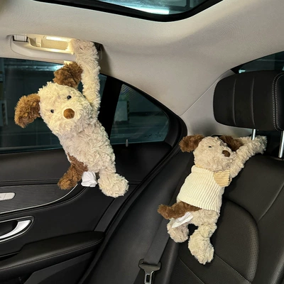 Car tissue box/set — Puppy Tissue Hanging Bag Internet