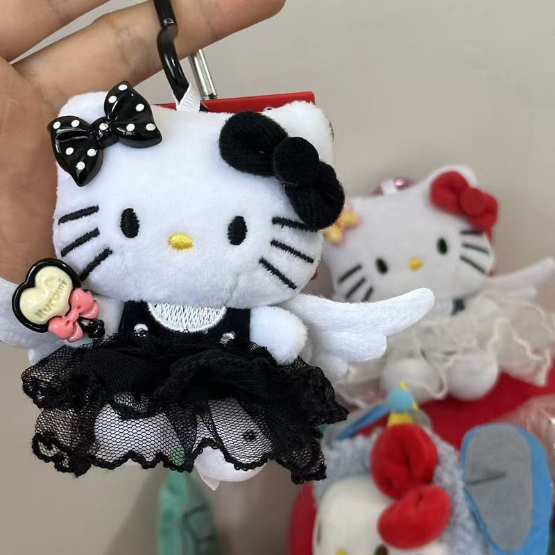 粉墨kitty小香风裙摆玩偶背包挂件ins风高级感精致挂饰爱心扣钥匙|undefined