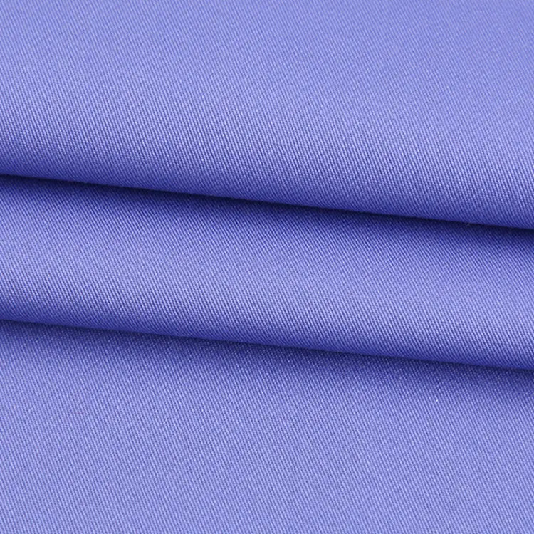 80 algodón 20 poliéster azul mezcla de algodón tela de camisa de hombre