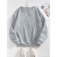 Y 37212 Solid Crew Hoodie ��ɫԲ�����¿羳����ͨ��