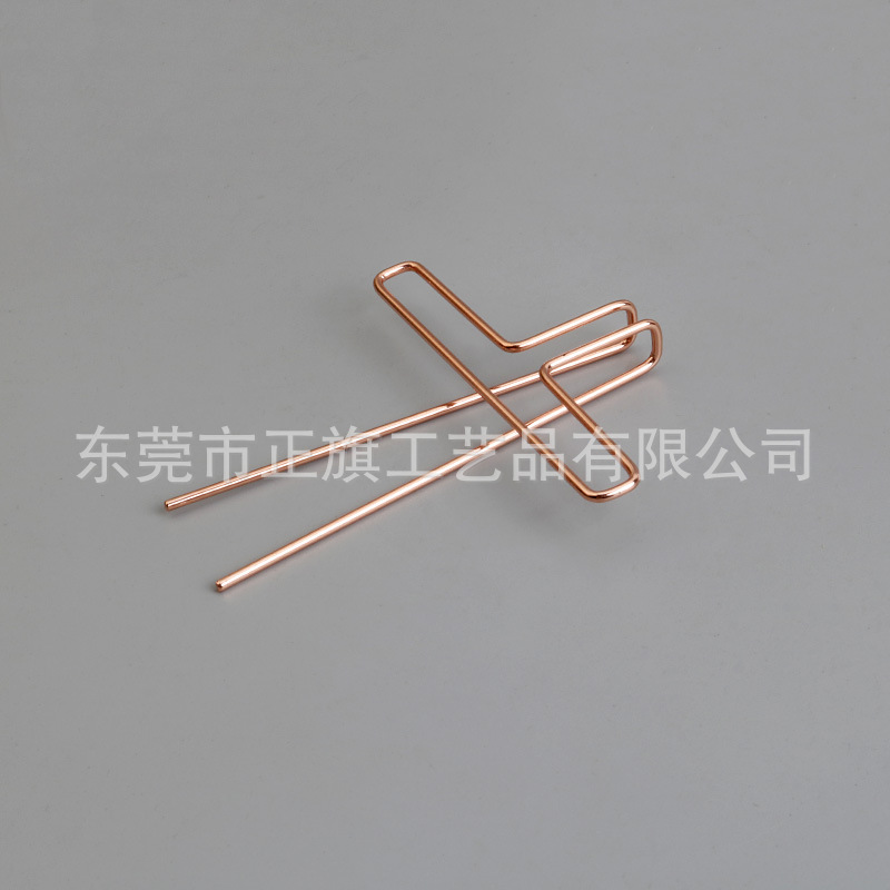 Zhengqi fábrica de color creativo galvanoplastia clip de libro tridimensional 88mm clip de metal de oro negro en stock suministro