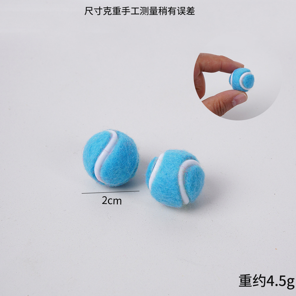 2.5cm 대형 파란색 테니스 공 - 버클 없음