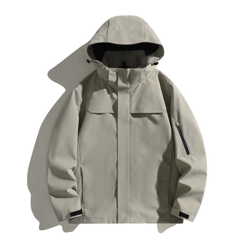WASSUP朱雀冲锋衣户外露营男女情侣登山服春秋防风防水三合一外套|undefined