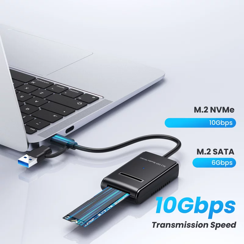 Type-c to M.2 hard drive easy drive cable m2NVME to usb3.2 GEN2 external mobile solid state drive read