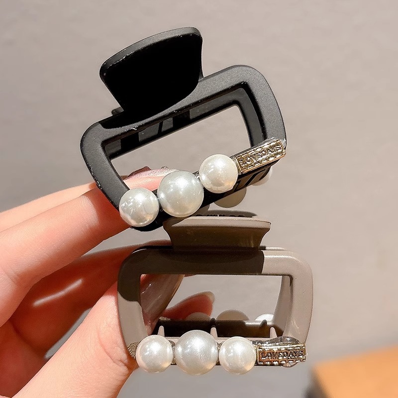 Carta cuadrada abrazadera de agarre esmeriada para mujeres de alta calidad 2025 nuevo disco de cabello de cabecera de cabecera de pescado pinza de cabello