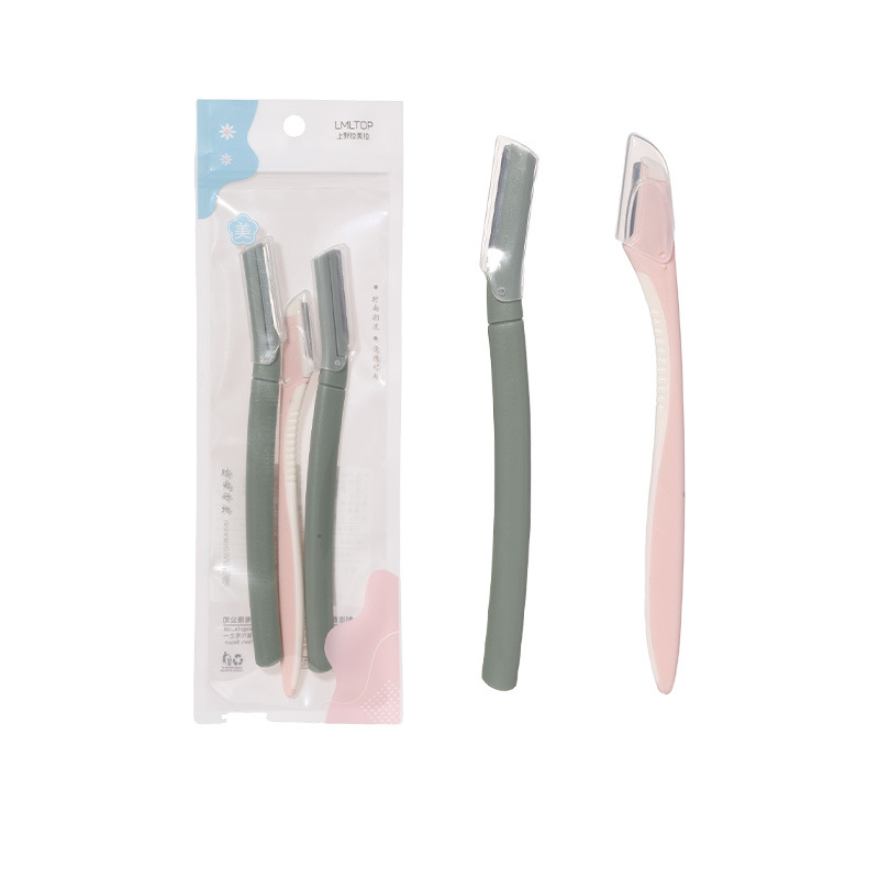 Cuchillo de cejas macro LMLTOP 3 piezas de cabezal de corte grande y pequeño, conjunto de afeitadora de cejas de acero inoxidable, envío aleatorio A998