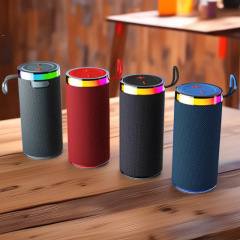 外国貿易卸売新しいワイヤレス Bluetooth スピーカー生地 rgb ライト小型オーディオポータブル防水サブウーファー