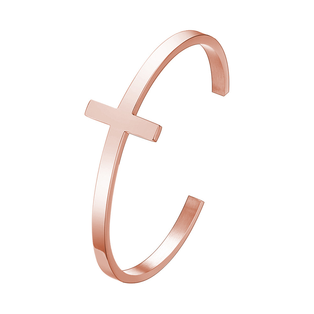 15g Weight Bangle Classification 304 Stainless Steel Chain Material 1 Piece Quantity Holiday, Daily Occasion 304 Stainless Steel Material Geometric Pattern Women's Gender Simple Style Style Simple Style Geometric 304 Stainless Steel Bangle In Bulk 7