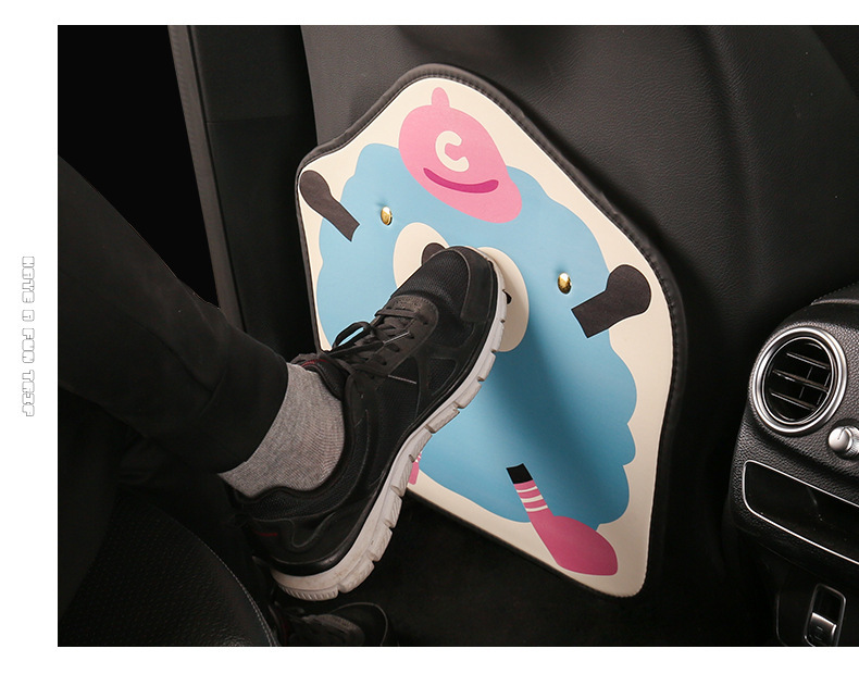 Small bacteria ladies cute cartoon chair back anti-kick cushion car seat chair back anti-fouling cushion back suspension type
