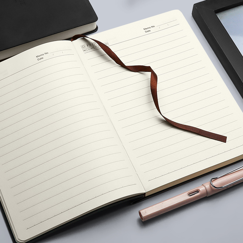 Cuaderno de notas de Shen Shi puede imprimir logotipo de cuaderno de negocios de trabajo de oficina de reuniones de actas de diario A5