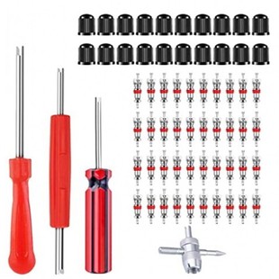 American tire valve core car tire valve needle wrench key electric bicycle motorcycle vacuum tire nozzle cap