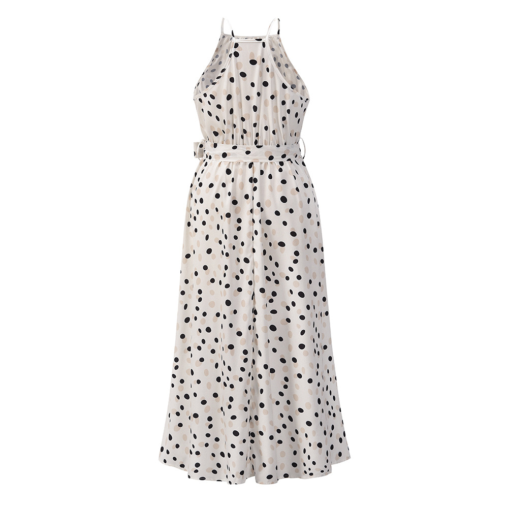 Women s Polka Dot Printed Sling Dress nihaostyles clothing wholesale NSHYG72271