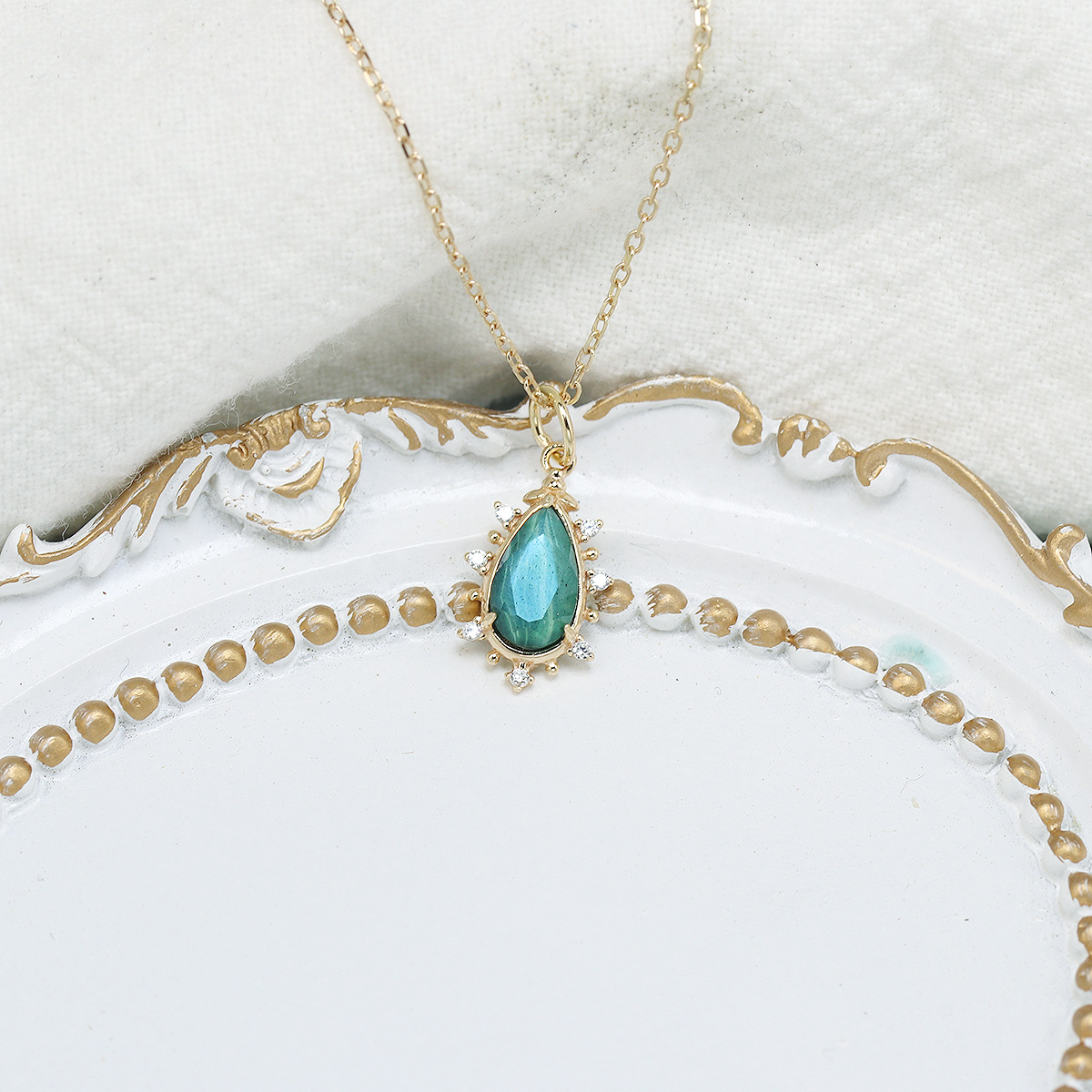 1 Piece Quantity 1 Piece 925 Sterling Silver Geometric 925 Sterling Silver Cable Chain Pendant Necklace