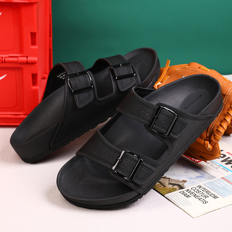 Verano nuevo estilo playa ropa exterior sandalias y pantuflas para hombres personalidad de moda para hombres sandalias de pareja coreana al aire libre de todo fósforo