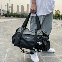 Large-capacity travel bag, men's trendy hand luggage bag, crossbody bag, short-distance business trip travel bag, sports fitness bag