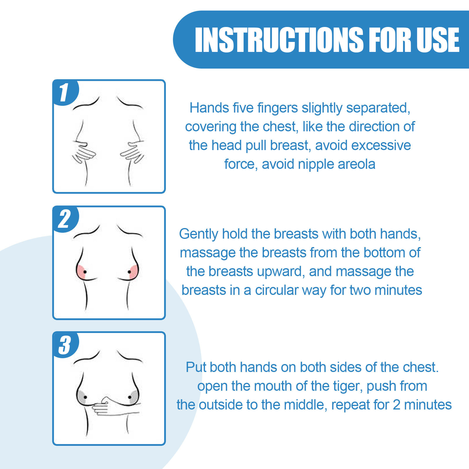 Växtnäringsämne EELHOE Liquid Care Fasthet Massage Skönhet Bröst eterisk olja_voghion.com