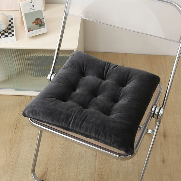 Crystal velvet nine-pin cushion--dark gray