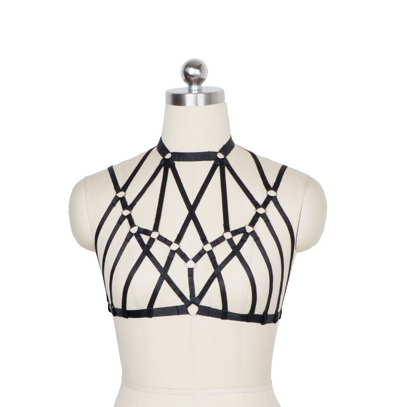 Elastic harness, multicoloured sexy underwear