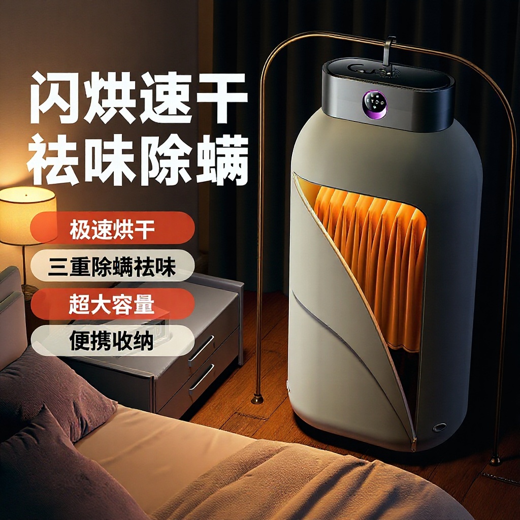 New Model of Clothes Dryer, Household Dryer, Small Clothes Dryer for Dormitory, Foldable Portable Clothes Dryer for Baby Clothes, Windbreaker Cross-Border