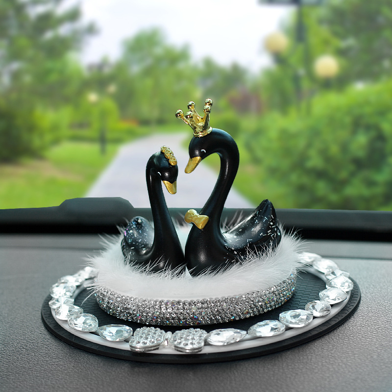 Nuevos adornos de automóvil cisne, adornos de automóvil creativos, adornos de consola central, adornos de aroma, artículos de automóvil para mujeres