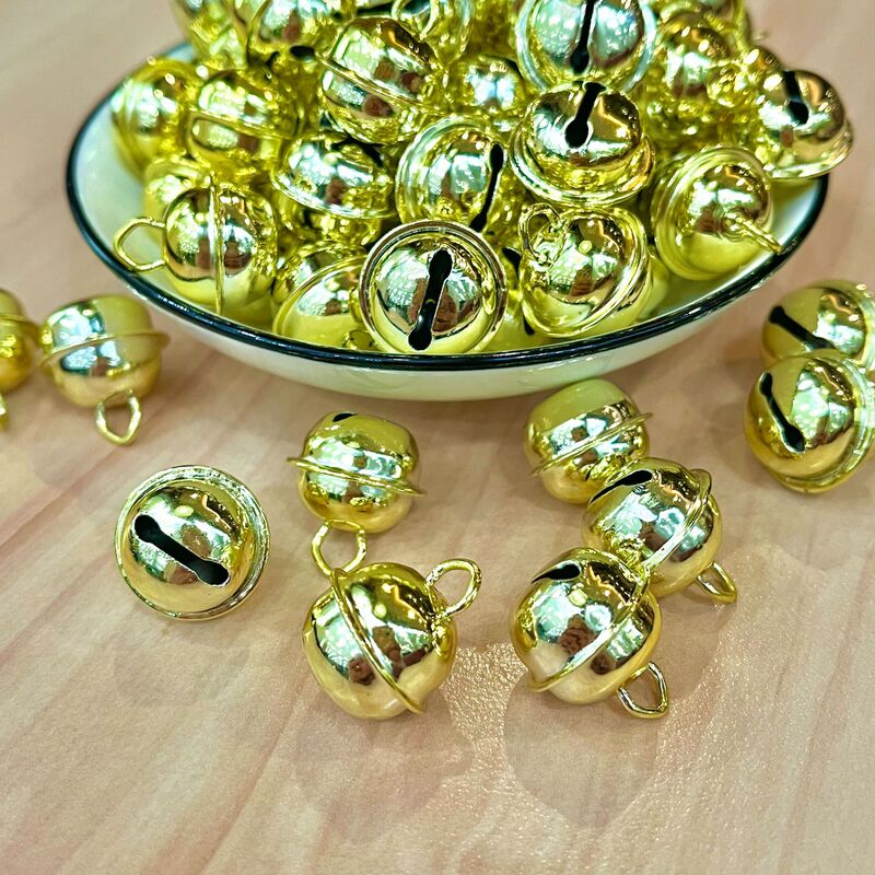 Cross bell manufacturers wholesale vacuum plating bright color pet bell diy Christmas pendant accessories bell
