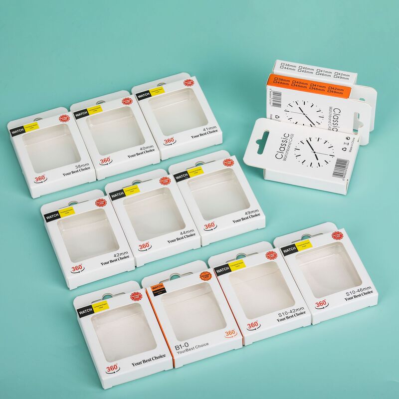 New Watch Case Packaging Box Huawei Apple S10-46 Watch Protective Case Paper Box Packaging Ready for Wholesale