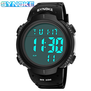 Men's sports electronic watch multi-functional waterproof large screen military watch Southeast Asia cross-border factory direct sales