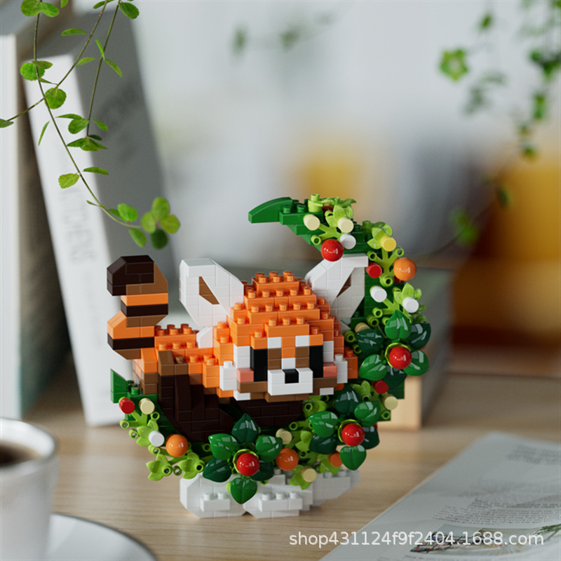 Compatible con Lego inmortal ramo de flores, juguetes de ensamblaje de plantas, adornos de claveles de girasol, regalos de año nuevo para niñas al por mayor